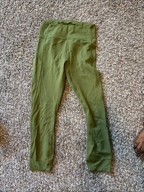 lululemon athletica Olive Green High-Rise Leggings